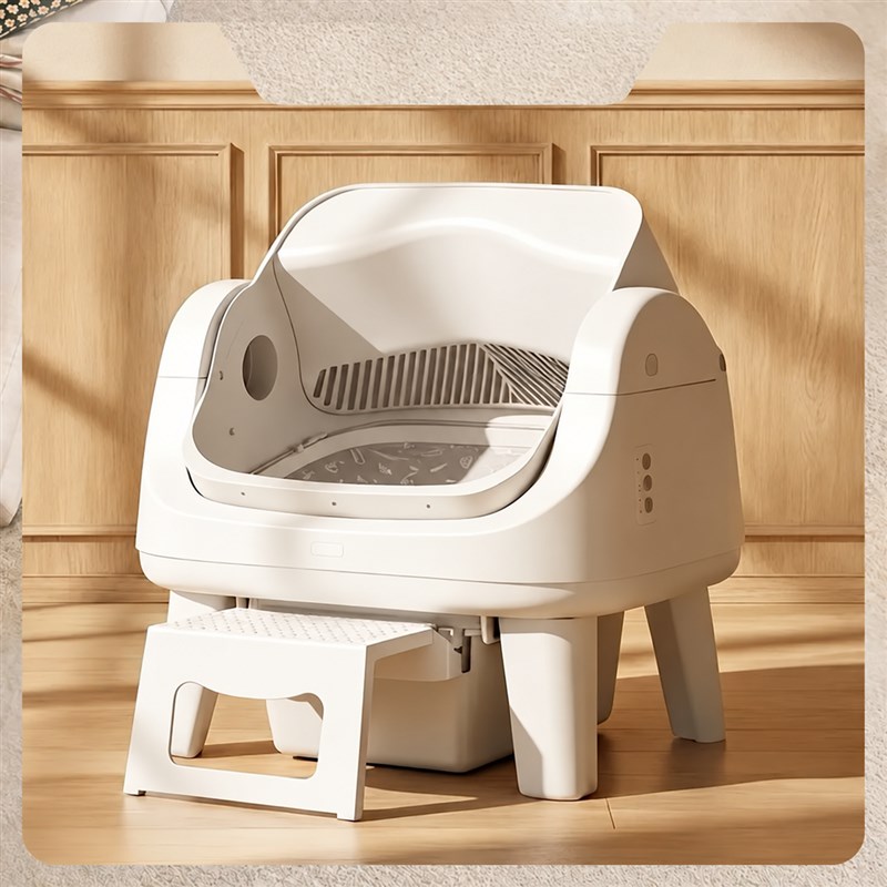 AutoScooper 12 Lite automatic litter box feature overview — logo removed