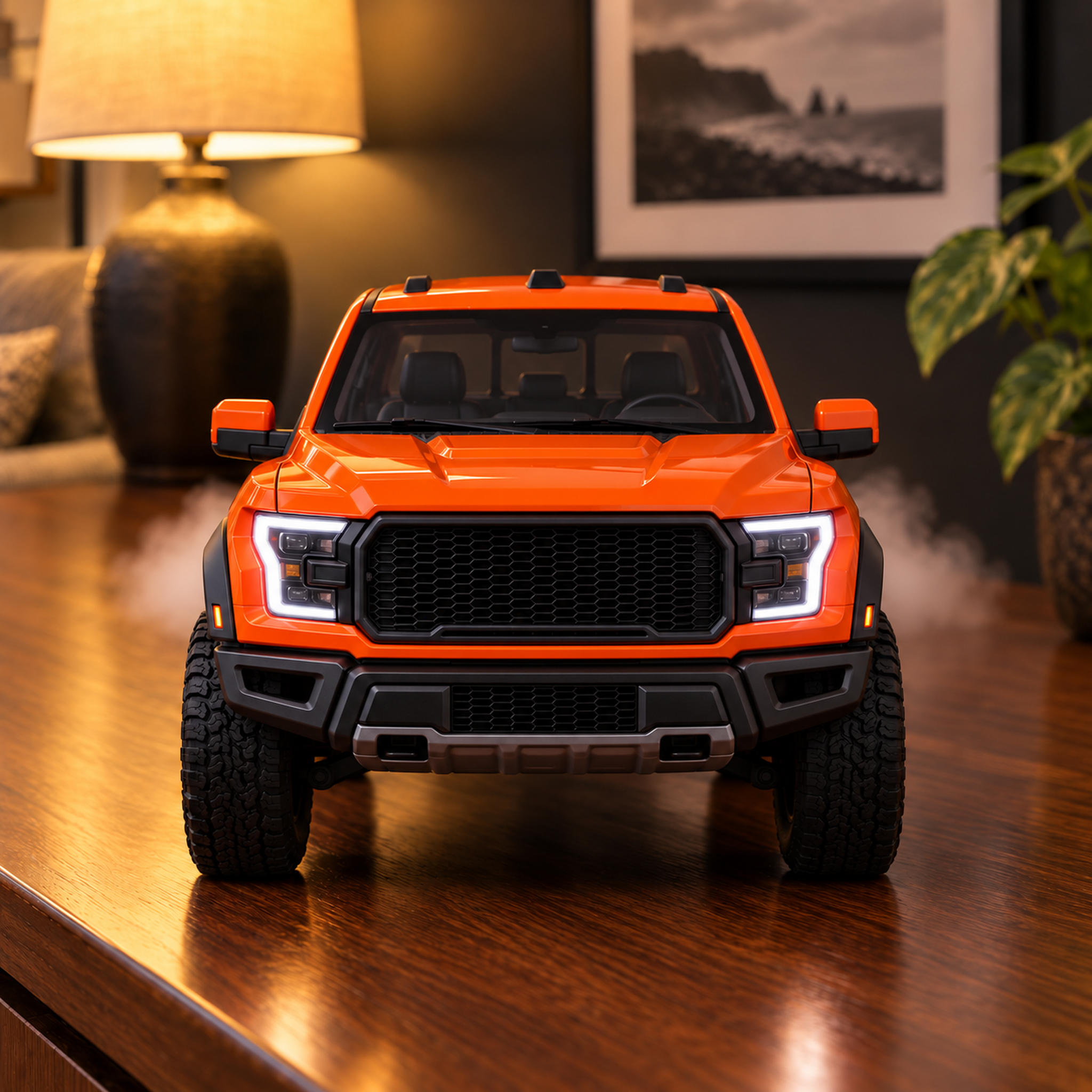 Blue Raptor - rear view