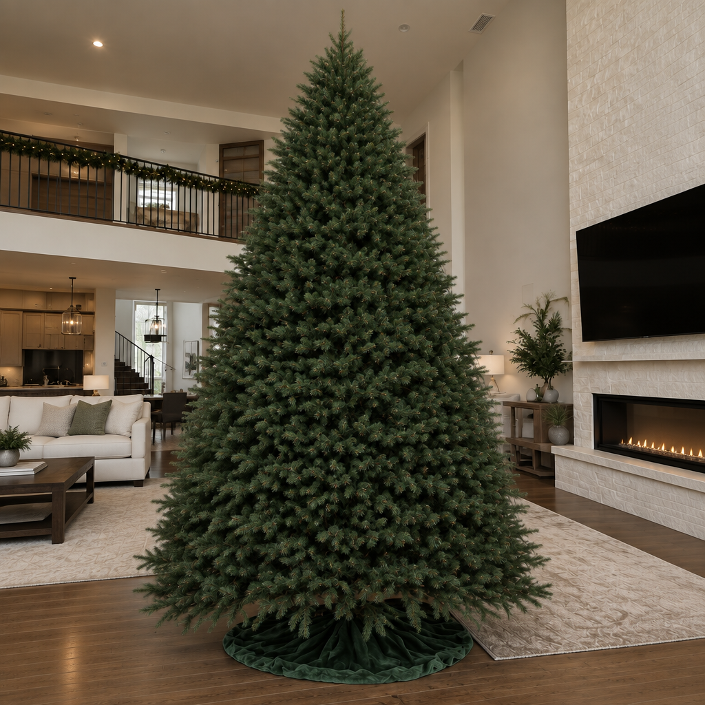 Before bare Christmas tree