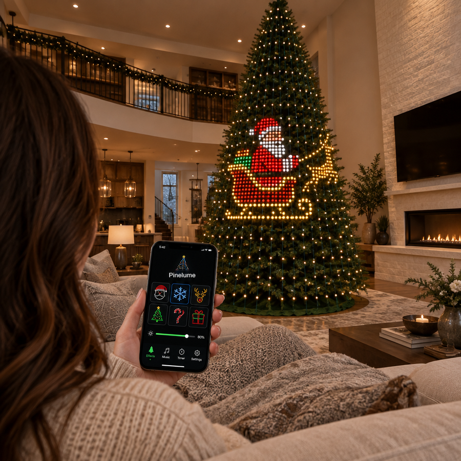 Connect the smart Christmas tree lights app
