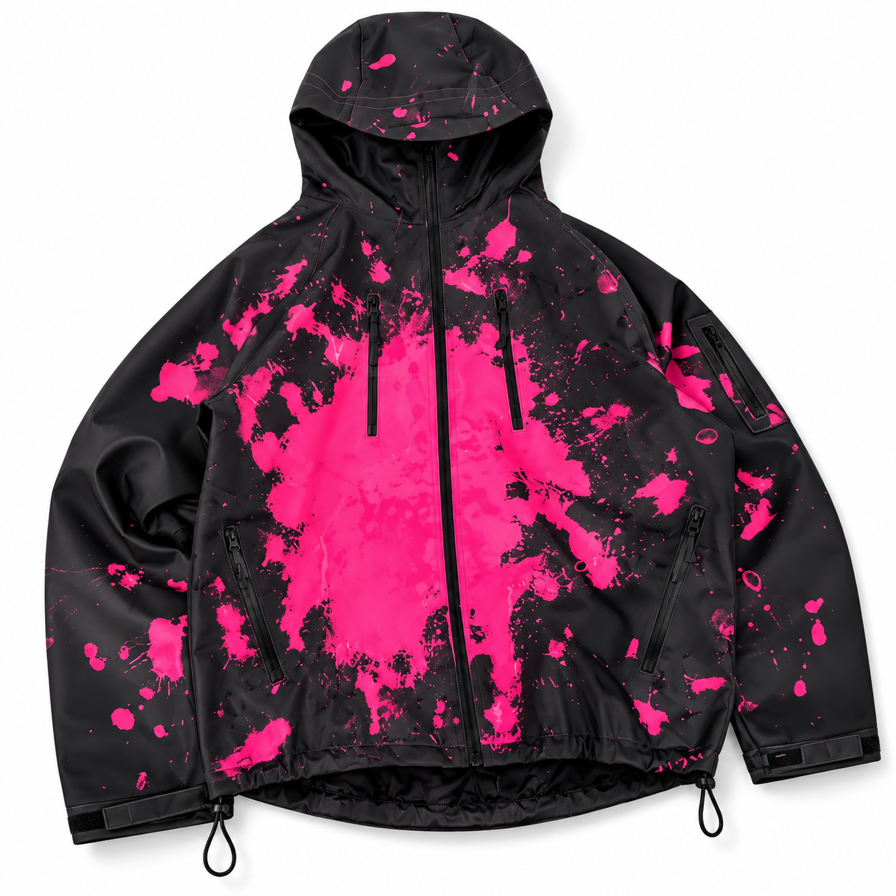 Neon Pink snow-reactive jacket product view