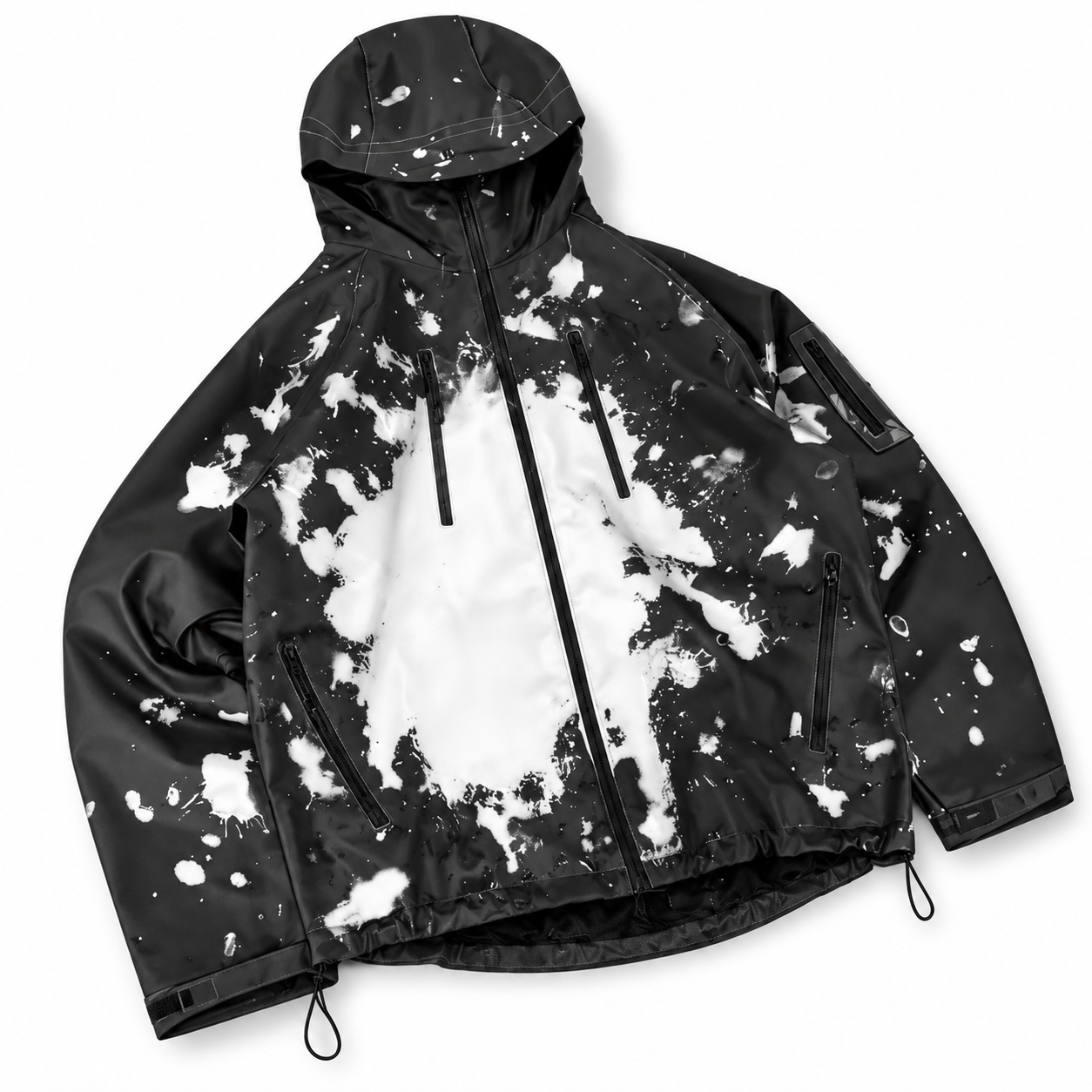 Glacier White snow-reactive jacket product view