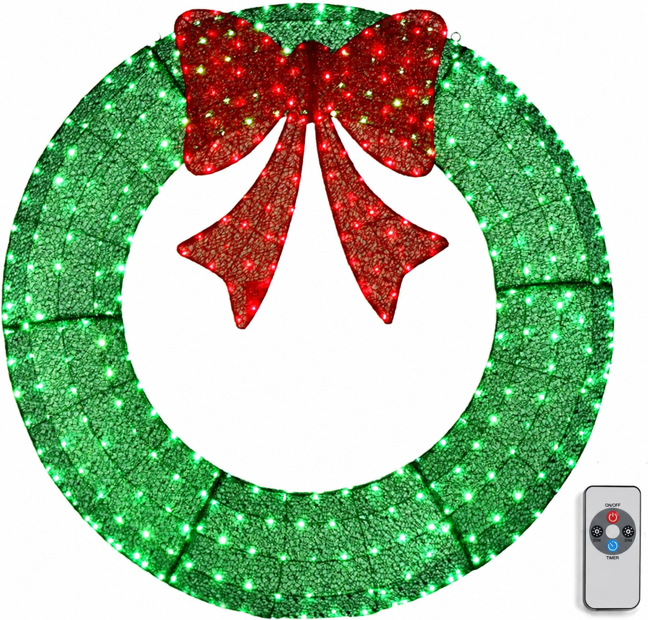 Green giant LED Christmas wreath 48 inch