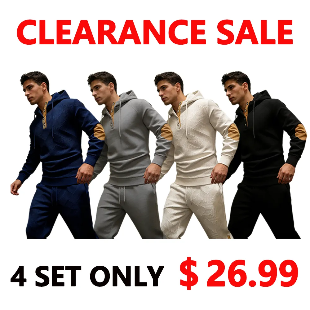 🔥Clearance sale!Men's autumn&winter hooded fashion sweatshirt with multiple pockets,