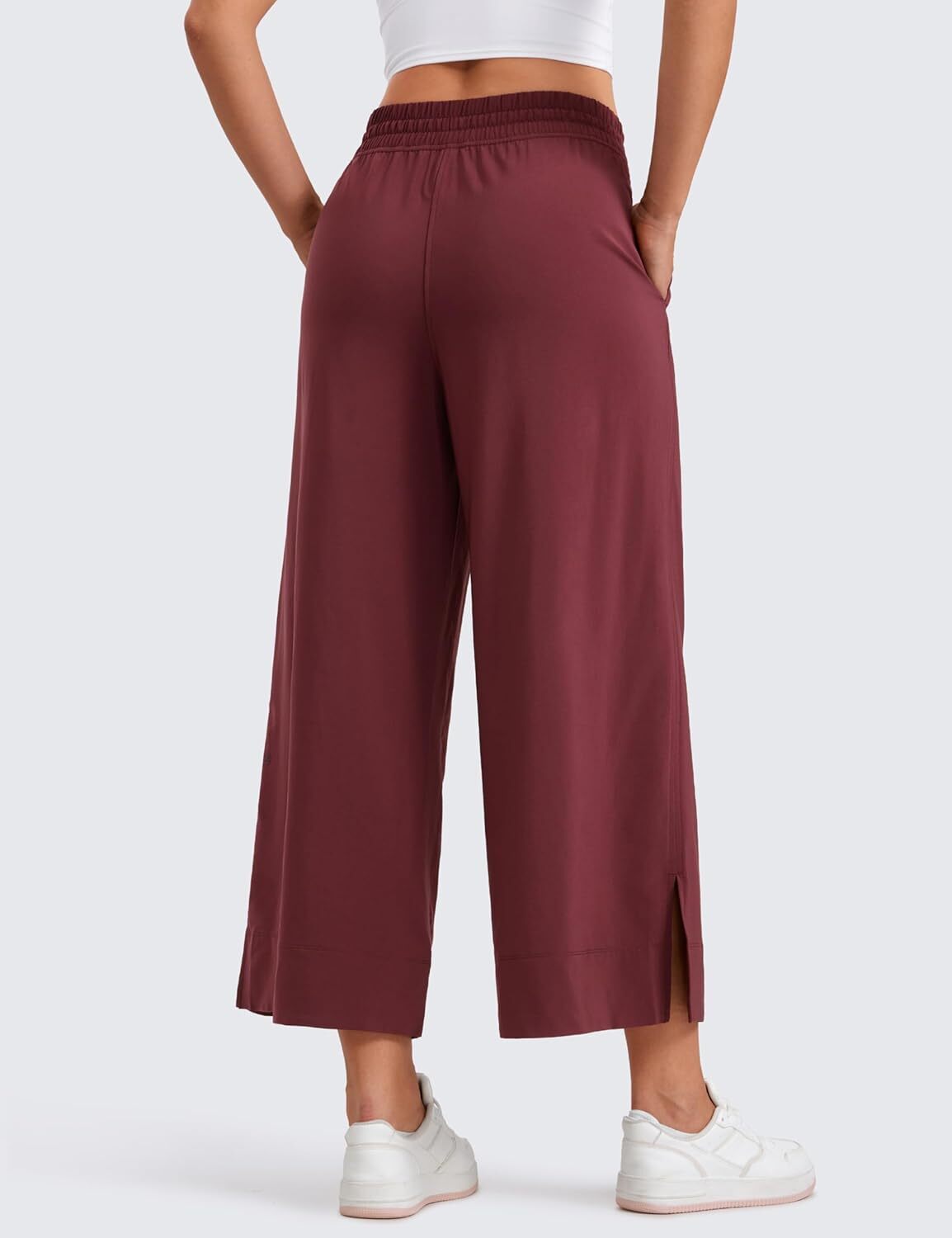 Lightweight Wide Leg Cropped Pants for Women 25