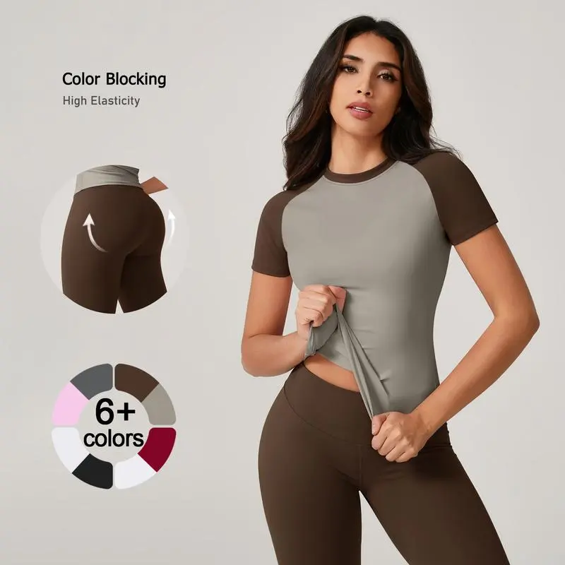 🖤Black Friday Sale🖤Women's Color-Block Athletic Set