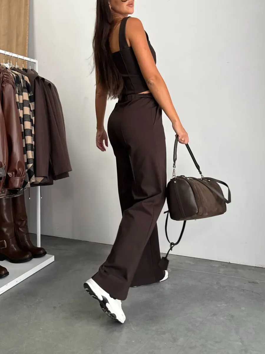 💥FACTORY SALE ⏰Women'S Stylish Vest Button Jacket Pants 3-Piece Set🔥Final Day Clearance!🛒
