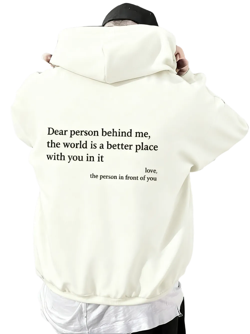 Men's Letter Print Hoodie