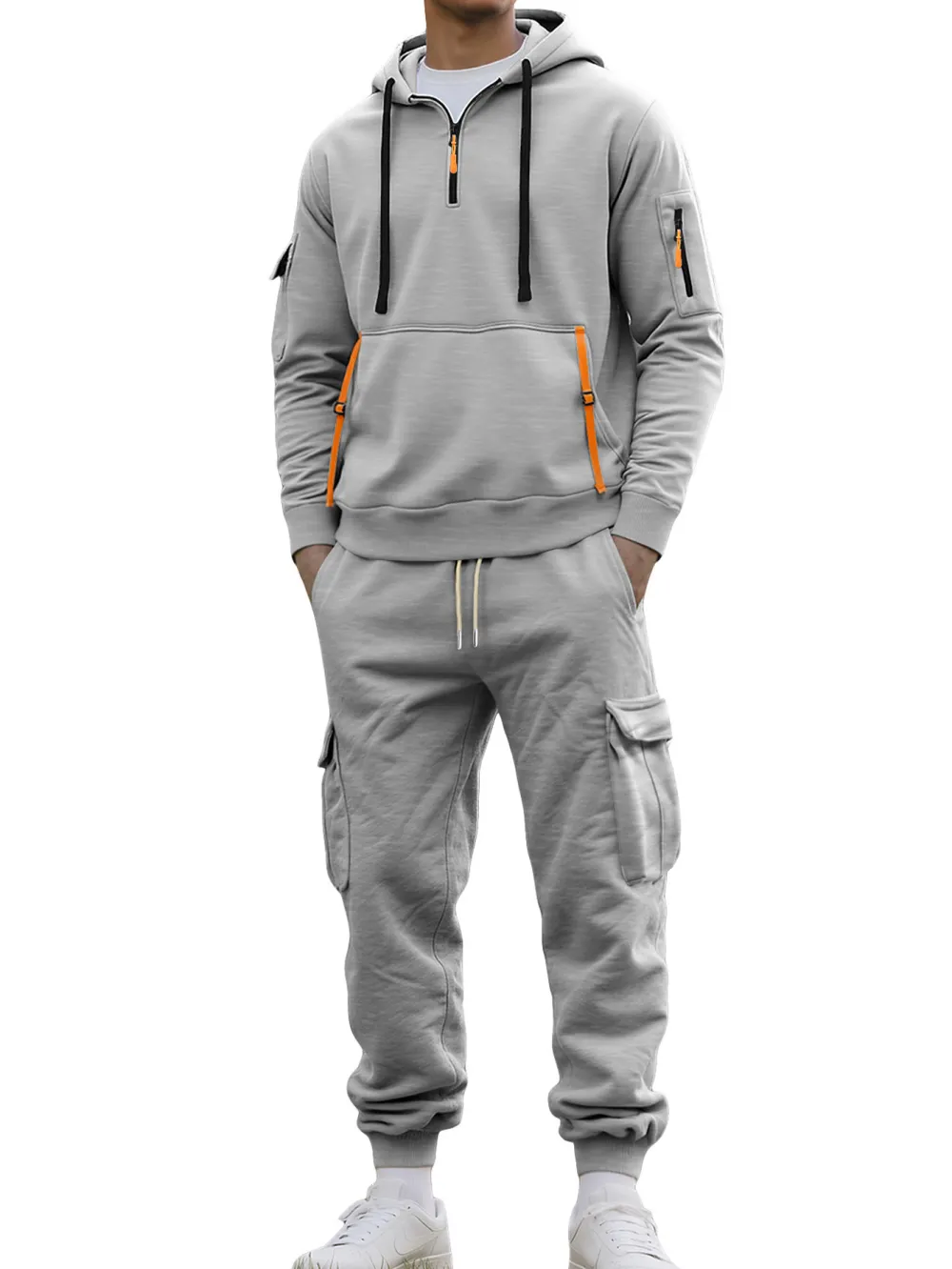🔥Clearance sale!Men's autumn&winter hooded fashion sweatshirt with multiple pockets,