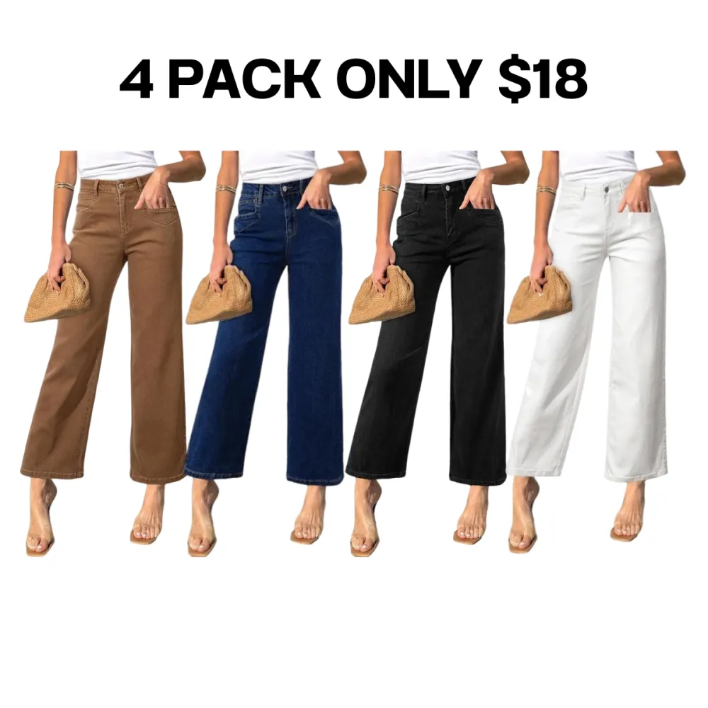 🔥 Best Price Today Only🔥Women's High Waist Straight Leg Jeans