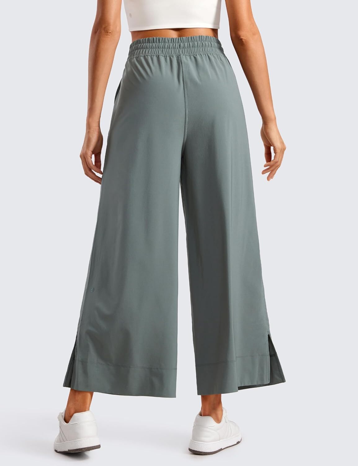 Lightweight Wide Leg Cropped Pants for Women 25
