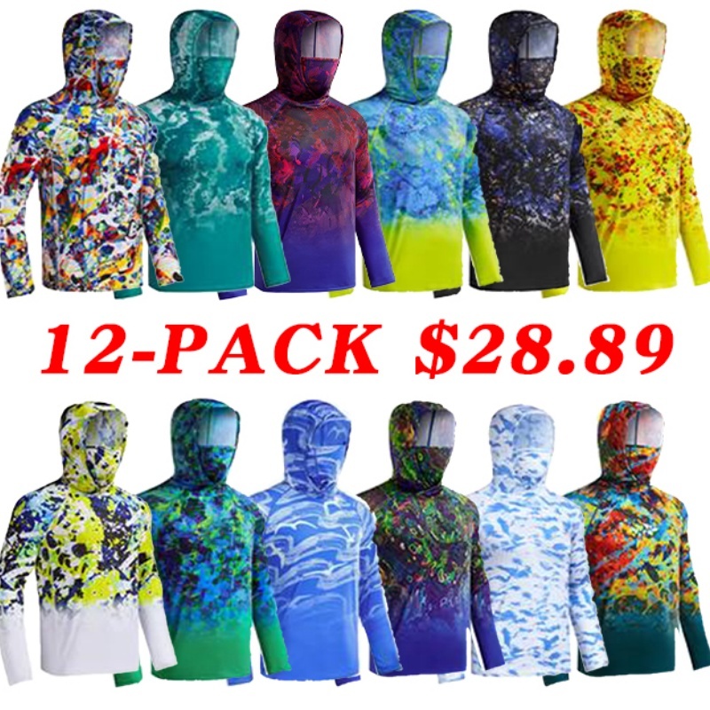 UPF 50+ Sun UV Protection Hoodie Shirts
