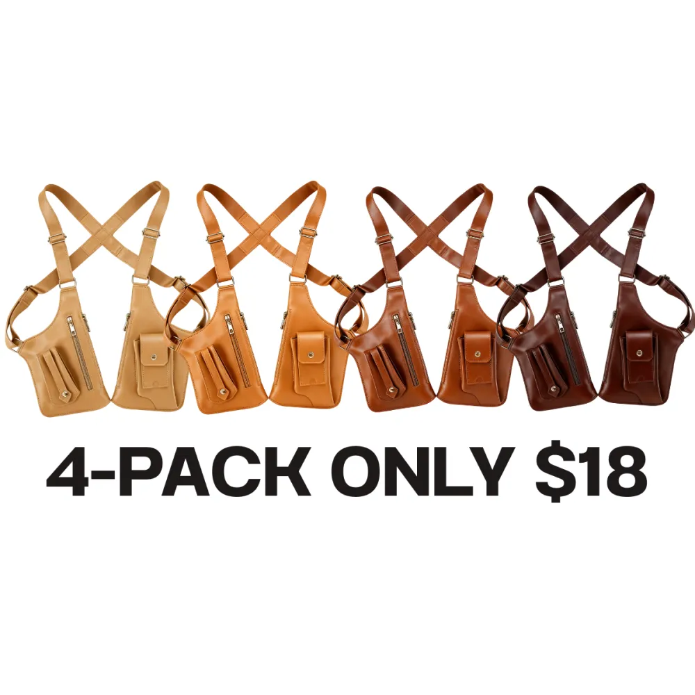 Men's Adjustable Anti-theft Leather Underarm Shoulder Bag