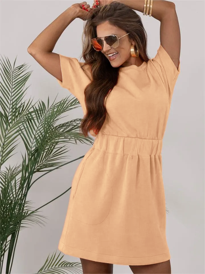 Cinched T-Shirt Dress