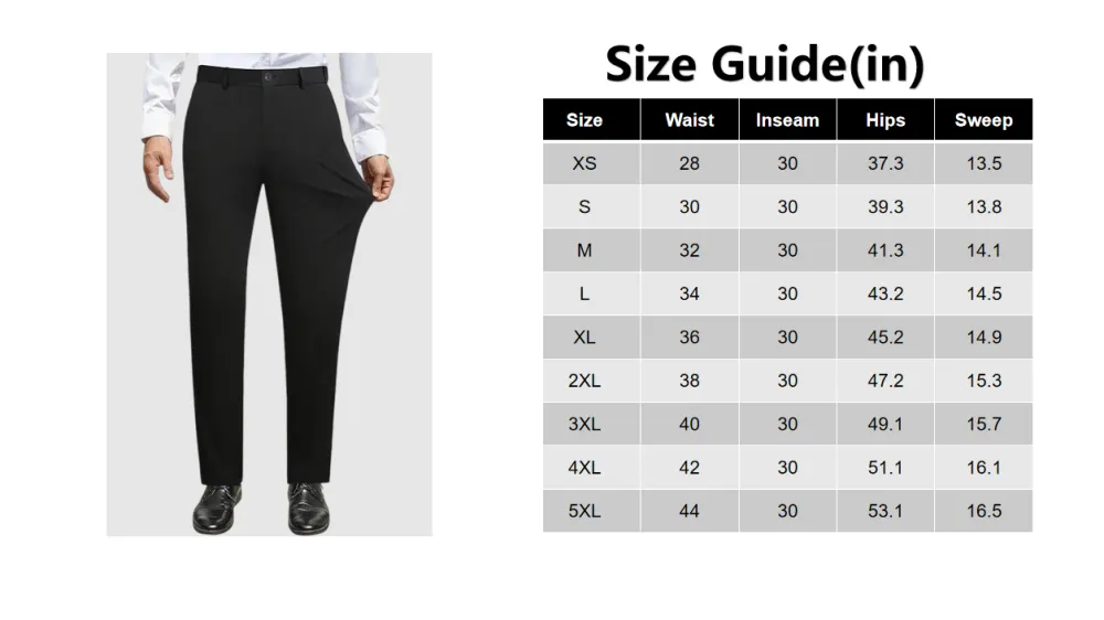 🔥Last Day 95% OFF🔥Men’s No-Iron Stretch Business Casual Pants