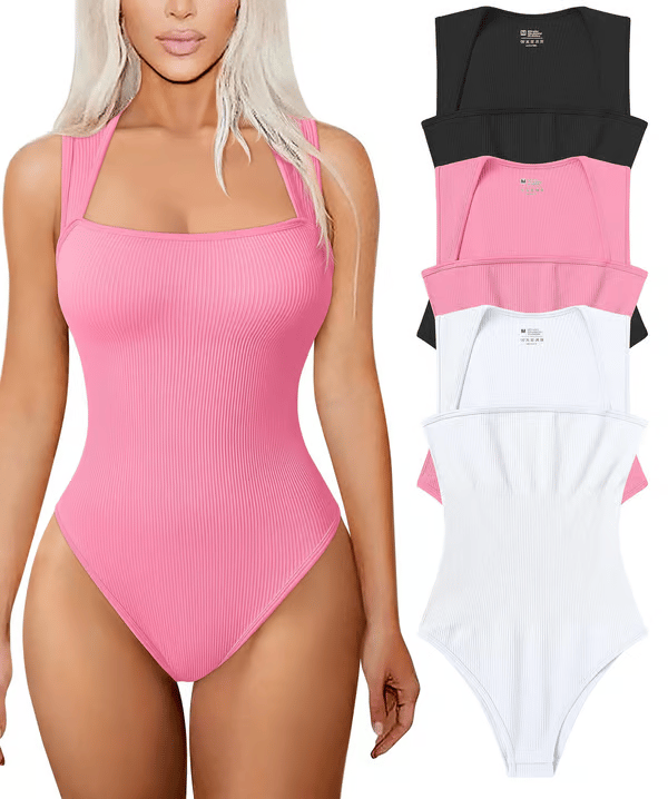🔥Last Day 45% OFF - 💕2025 NEW Shaping Comfort Stretch Tummy Control Tank Tops Bodysuits🩱