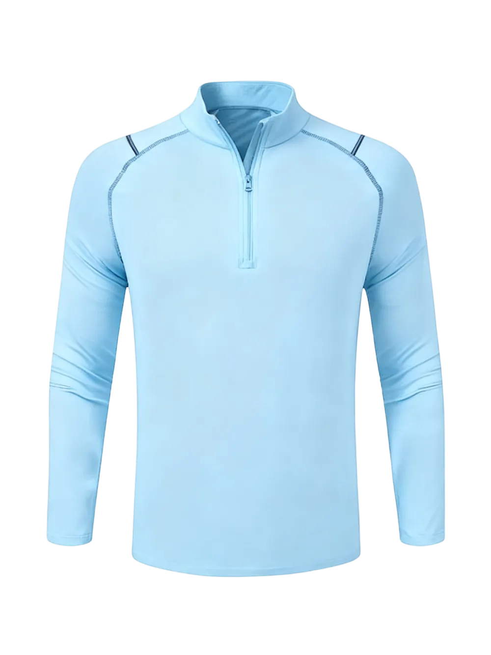 🔥Last Day 95% OFF🔥Men's Plain Zipper Mock Neck Sweatshirt