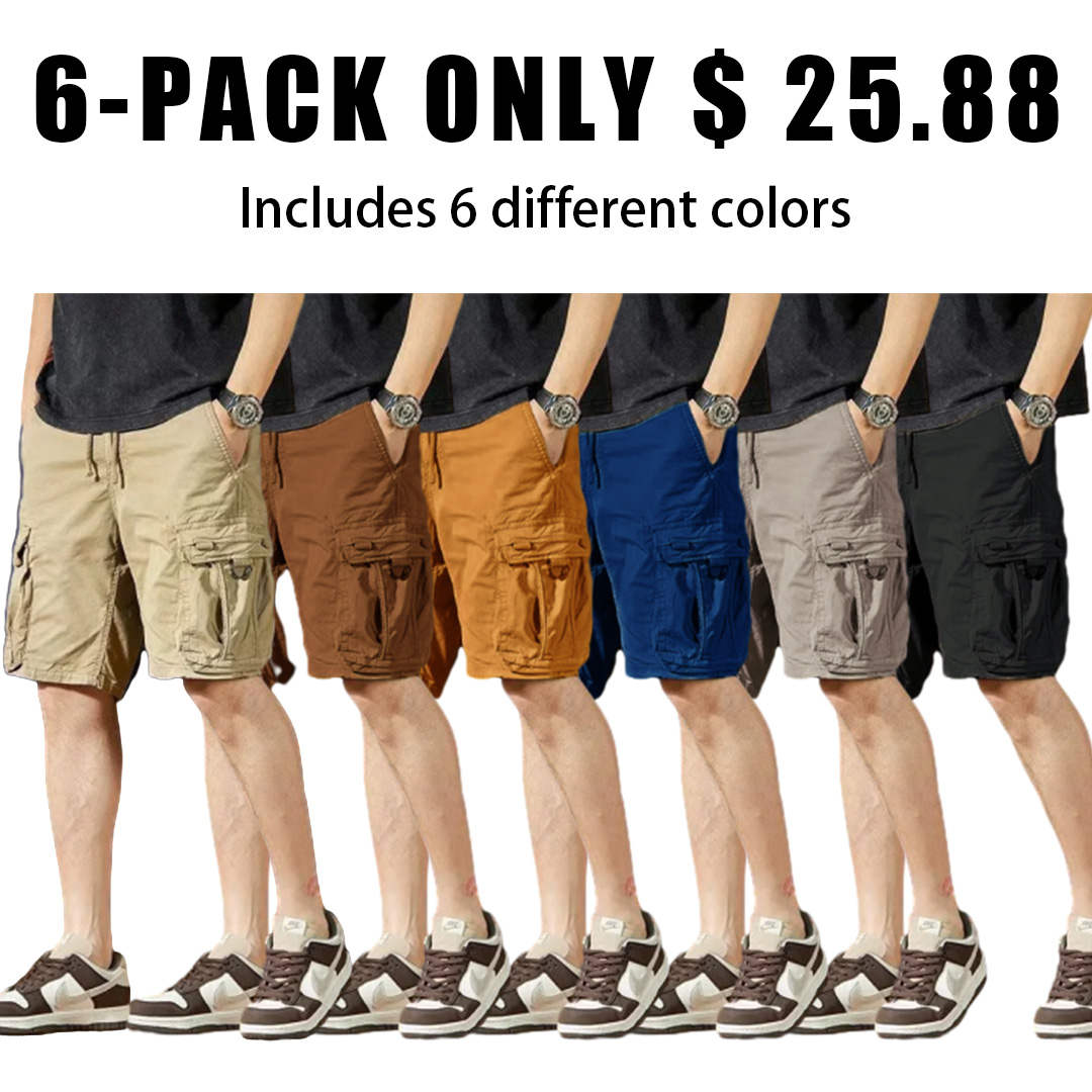 New American overalls summer shorts pop trend everything with five quarter pants men's loose straight pants