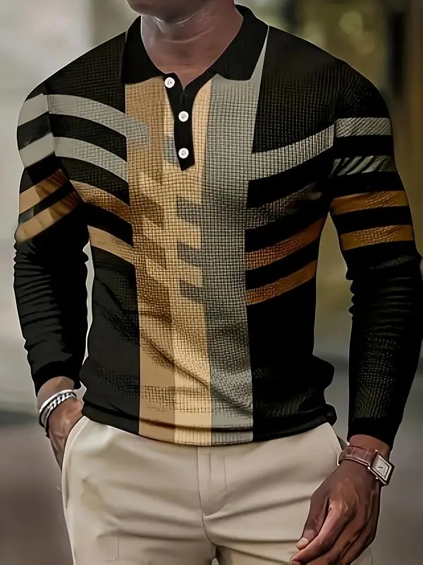 Men's fashionable casual sports Polo shirt