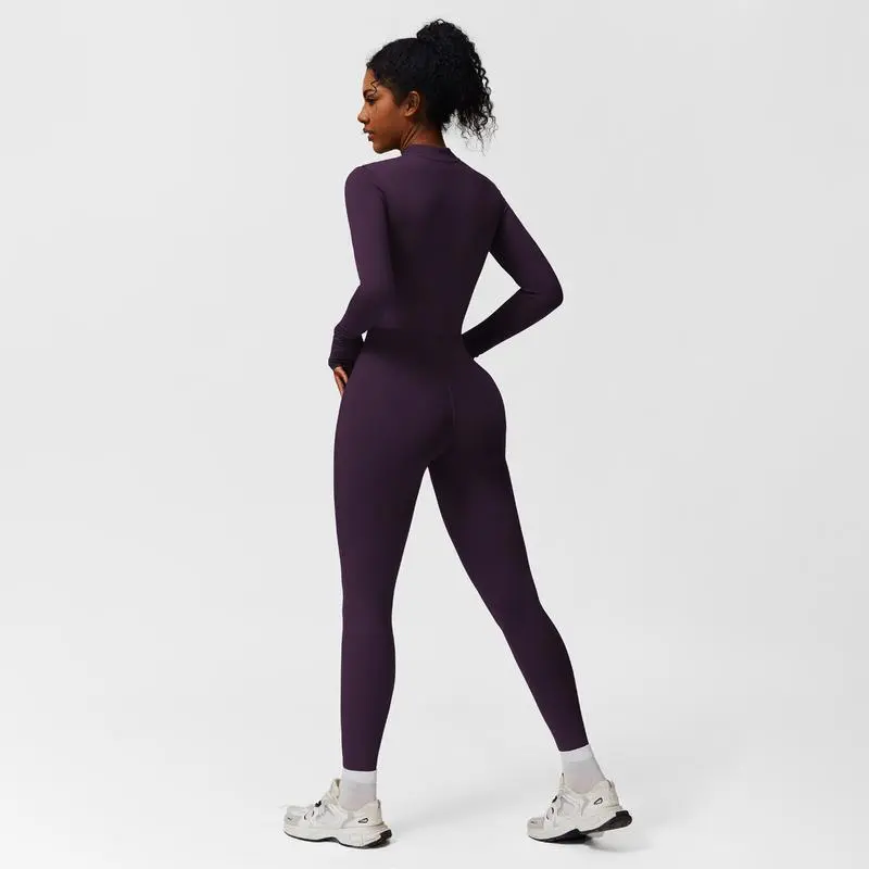 Women’s Solid Zip-Up Skiing Jumpsuit