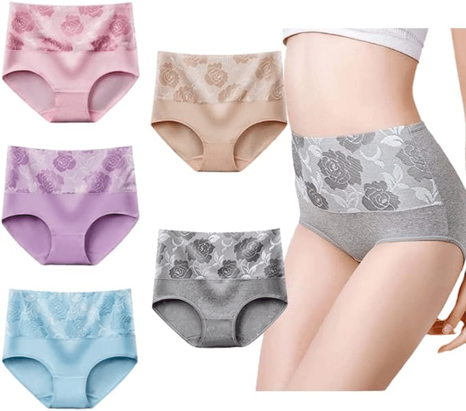 💖LAST DAY BUY 1 GET 3PCS🔥 2025 HOT SALE Cotton High Waist Abdominal Slimming Hygroscopic Antibacterial Panties🩲