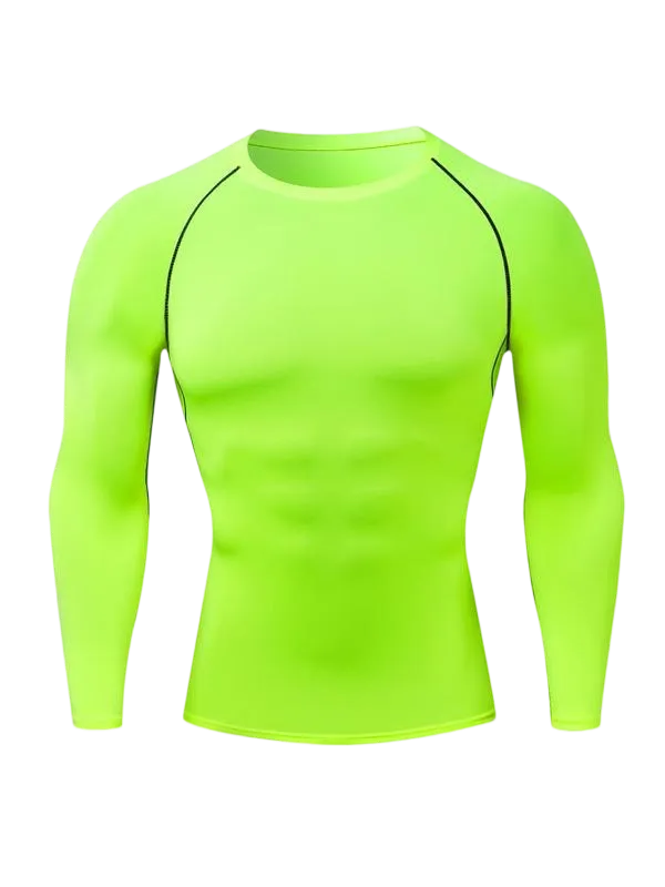 Men's Tight Quick-Drying Raglan Long Sleeve Shirt