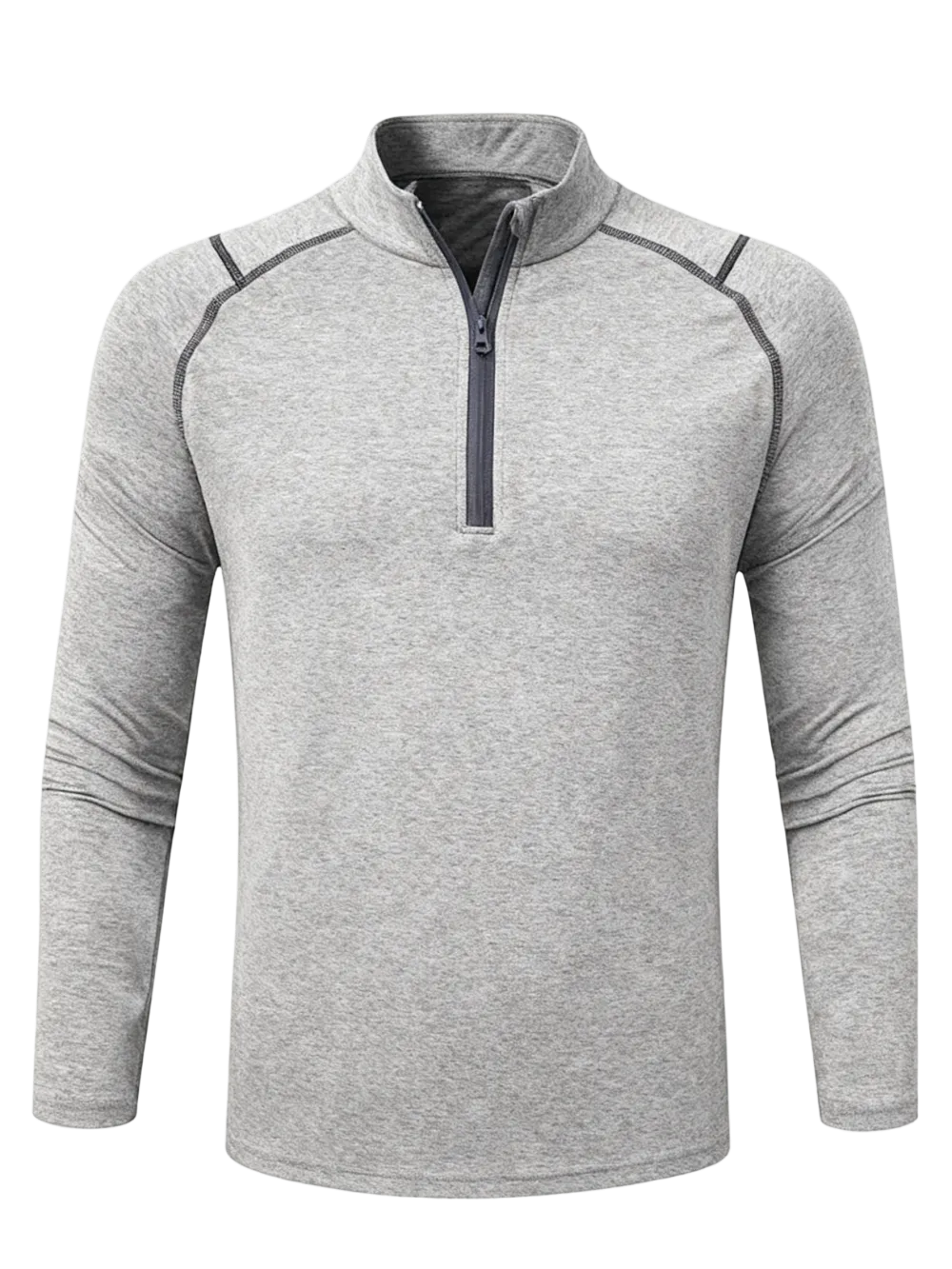 🔥Last Day 95% OFF🔥Men's Plain Zipper Mock Neck Sweatshirt