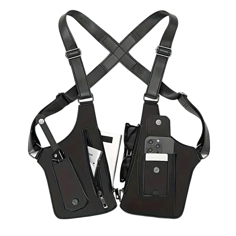 Men's Adjustable Anti-theft Leather Underarm Shoulder Bag