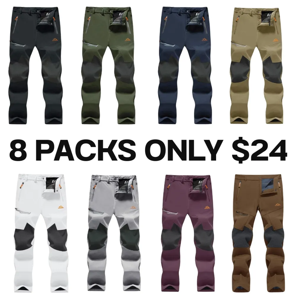 🔥Last Day 93% OFF🔥Men's Fleece Lined Winter Ski Waterproof Pants