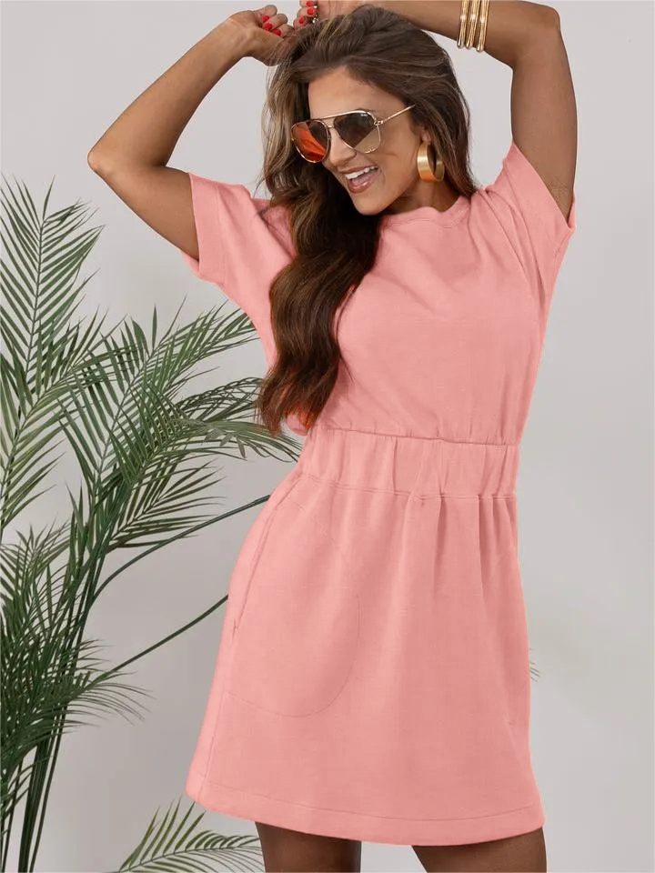 Cinched T-Shirt Dress