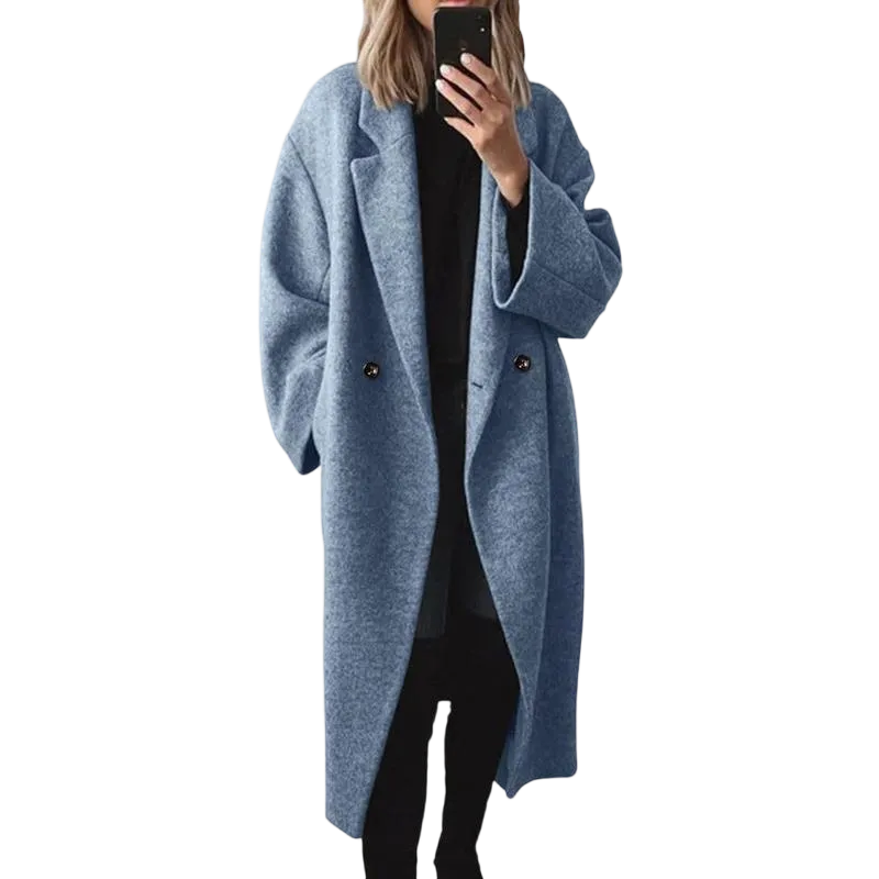 🔥Last Day 95% OFF🔥Women's Cotton-Rich Wool Blend Long Coat