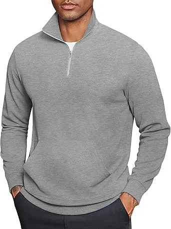 Men's Cotton Quarter Zip Pullover