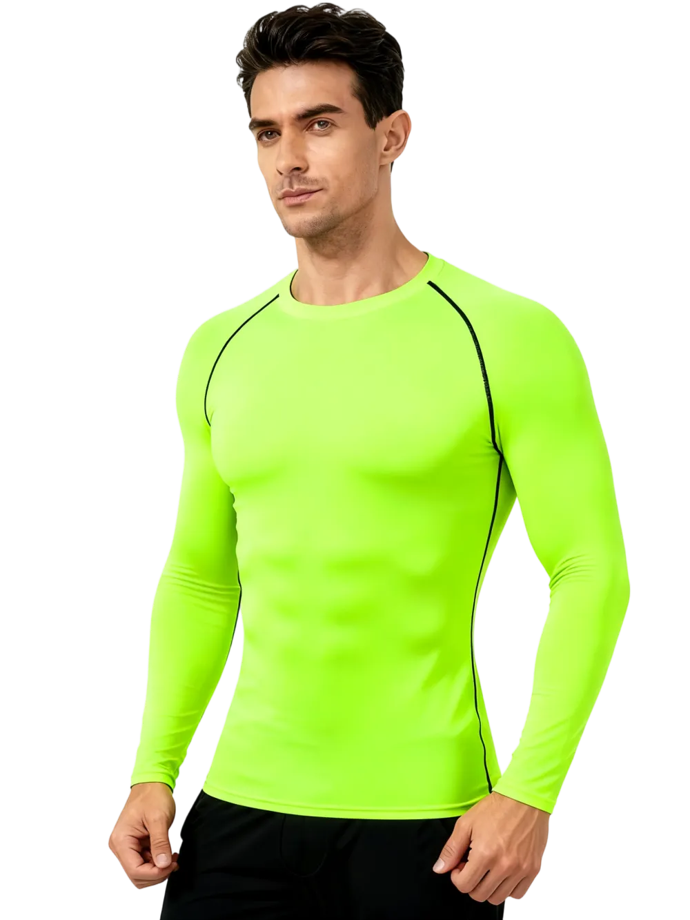Men's Tight Quick-Drying Raglan Long Sleeve Shirt