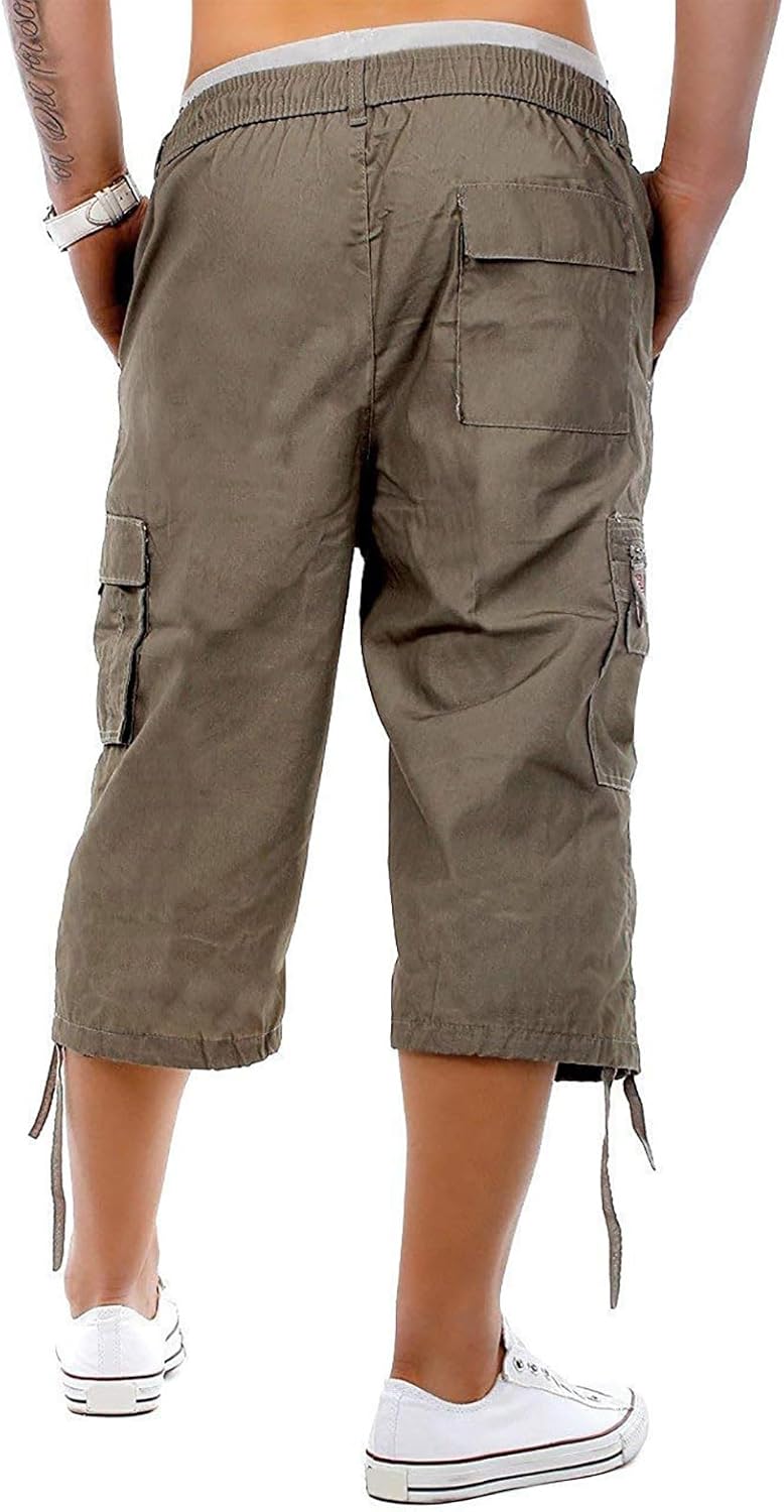 Green Trousers Cargo Pants Mens Black Birthday New Mens Summer Casual Men's 7 Pocket Pants Loose Pants Tuxedo Trousers with Satin Stripe Men