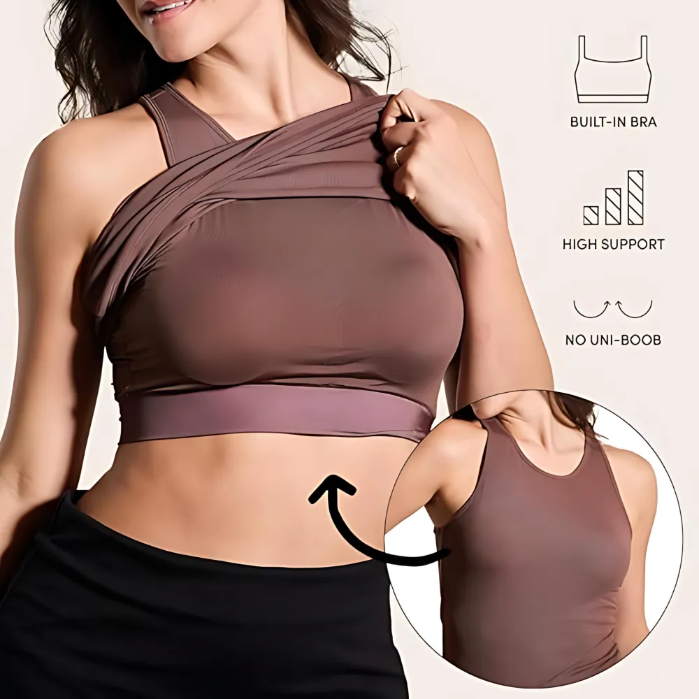 Women's Ribbed Boat Neck Brami Top