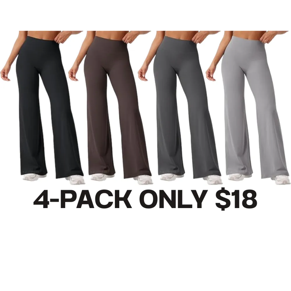 Women's Seamless High-Waist Straight Leg Workout Pants