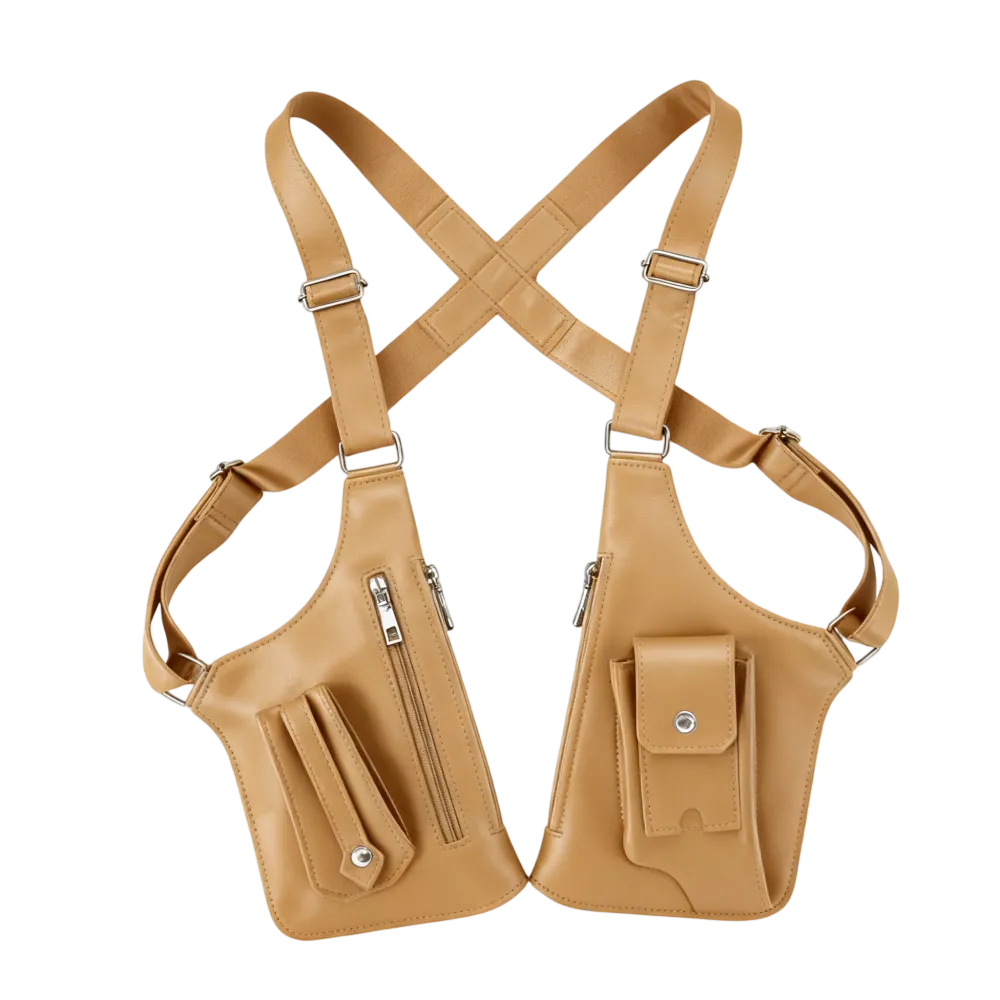 Men's Adjustable Anti-theft Leather Underarm Shoulder Bag