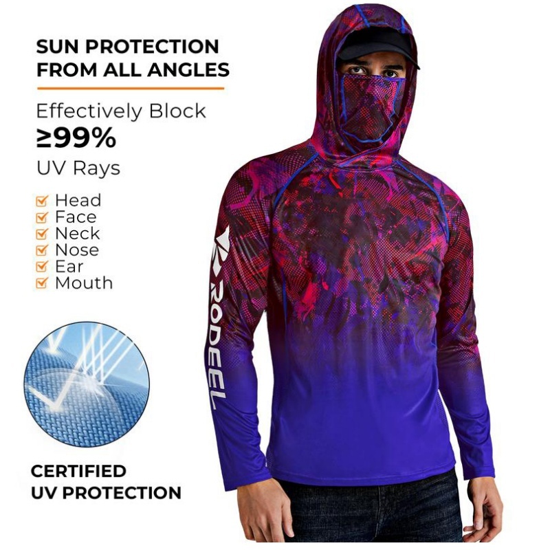 UPF 50+ Sun UV Protection Hoodie Shirts