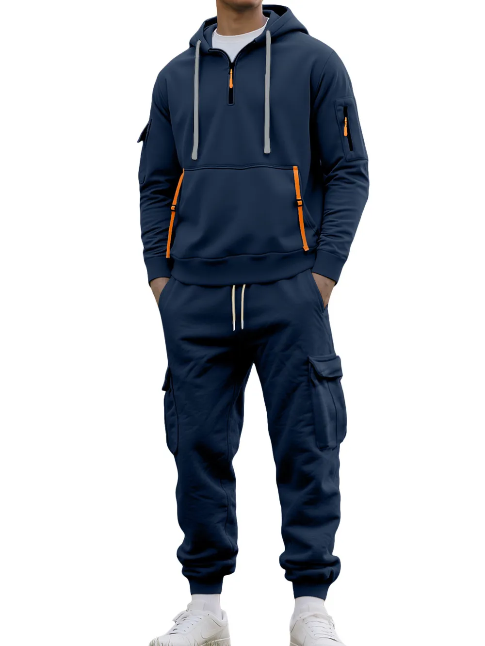 🔥Clearance sale!Men's autumn&winter hooded fashion sweatshirt with multiple pockets,