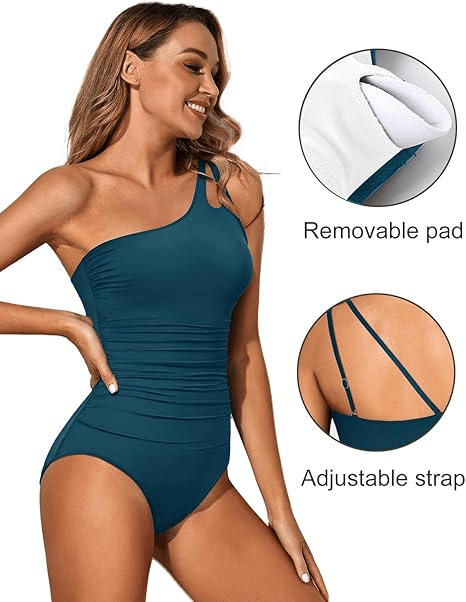 💥Daily Sales of 4100+💥 2025 Hot Sale One Shoulder One Piece Swimsuit🏖️