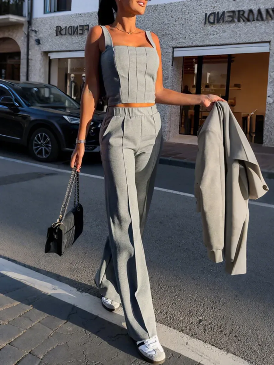 💥FACTORY SALE ⏰Women'S Stylish Vest Button Jacket Pants 3-Piece Set🔥Final Day Clearance!🛒
