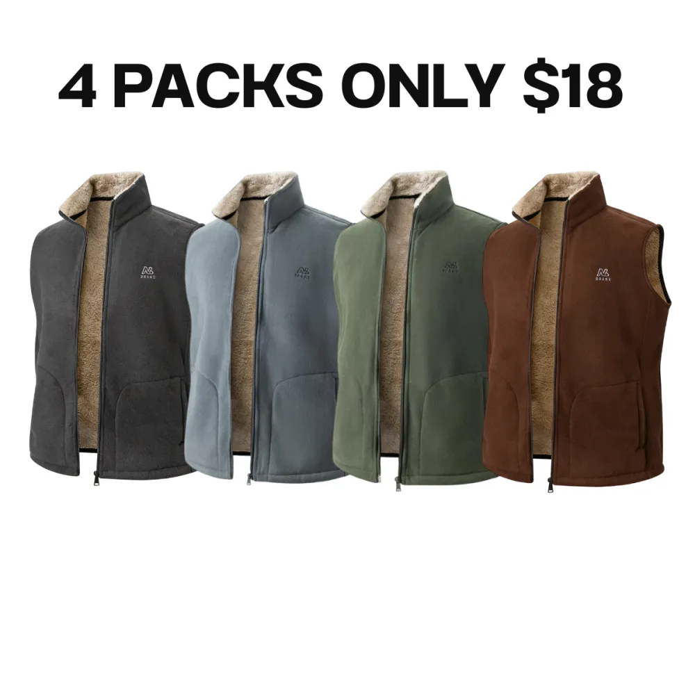 🔥Last Day 95% OFF🔥Men's Thick Fleece Lined Sleeveless Vest