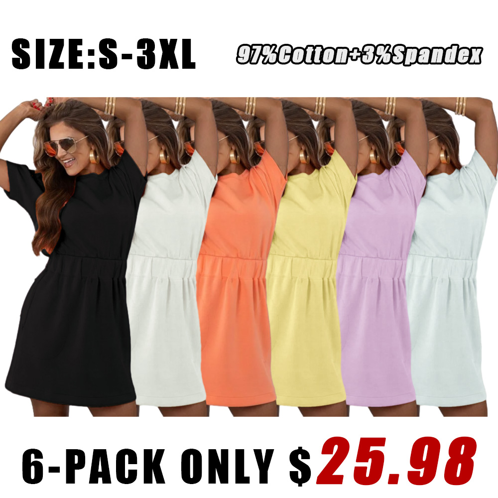 Cinched T-Shirt Dress