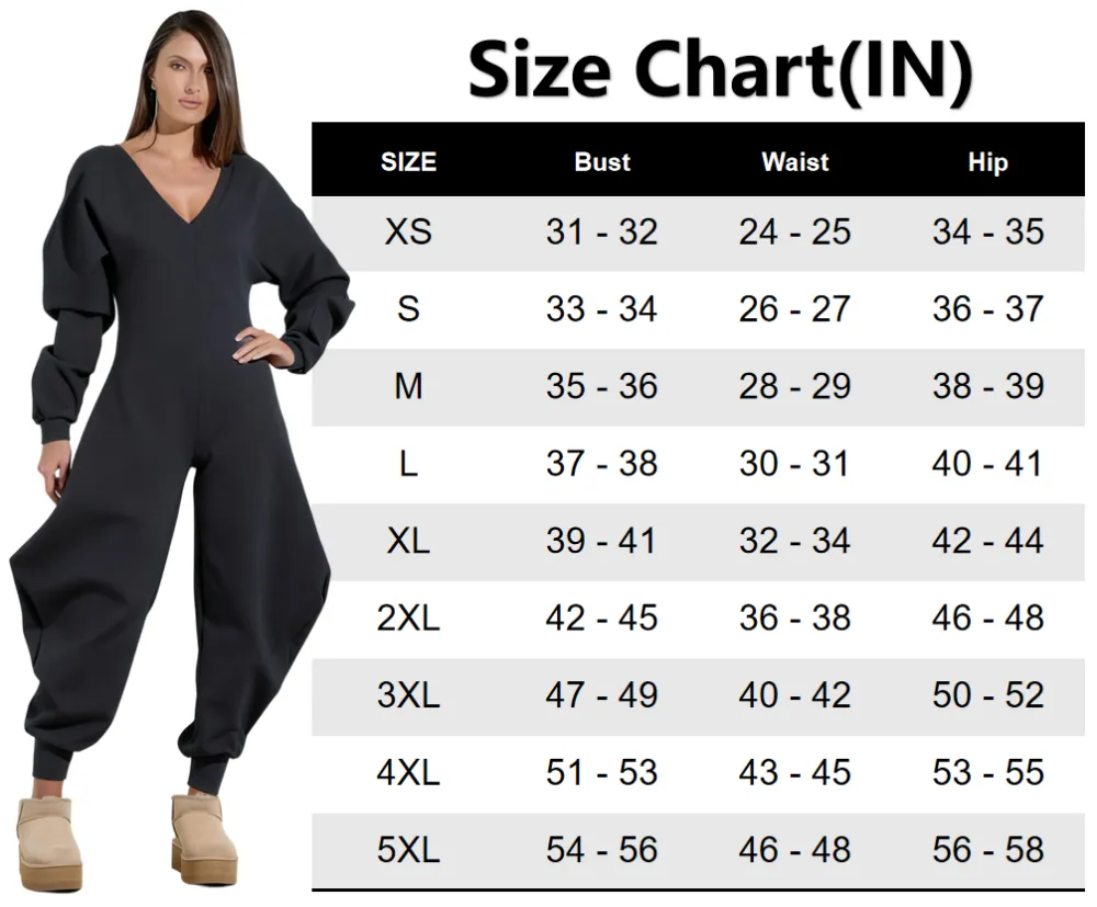 Women's Cozy Sweatshirt Jumpsuit