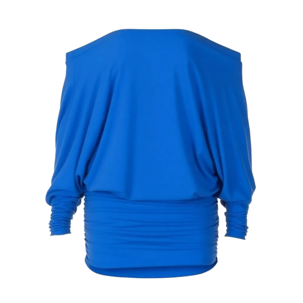 🔥Last Day 95% OFF🔥Women's Solid Off The Shoulder Sheer Ruched Dress