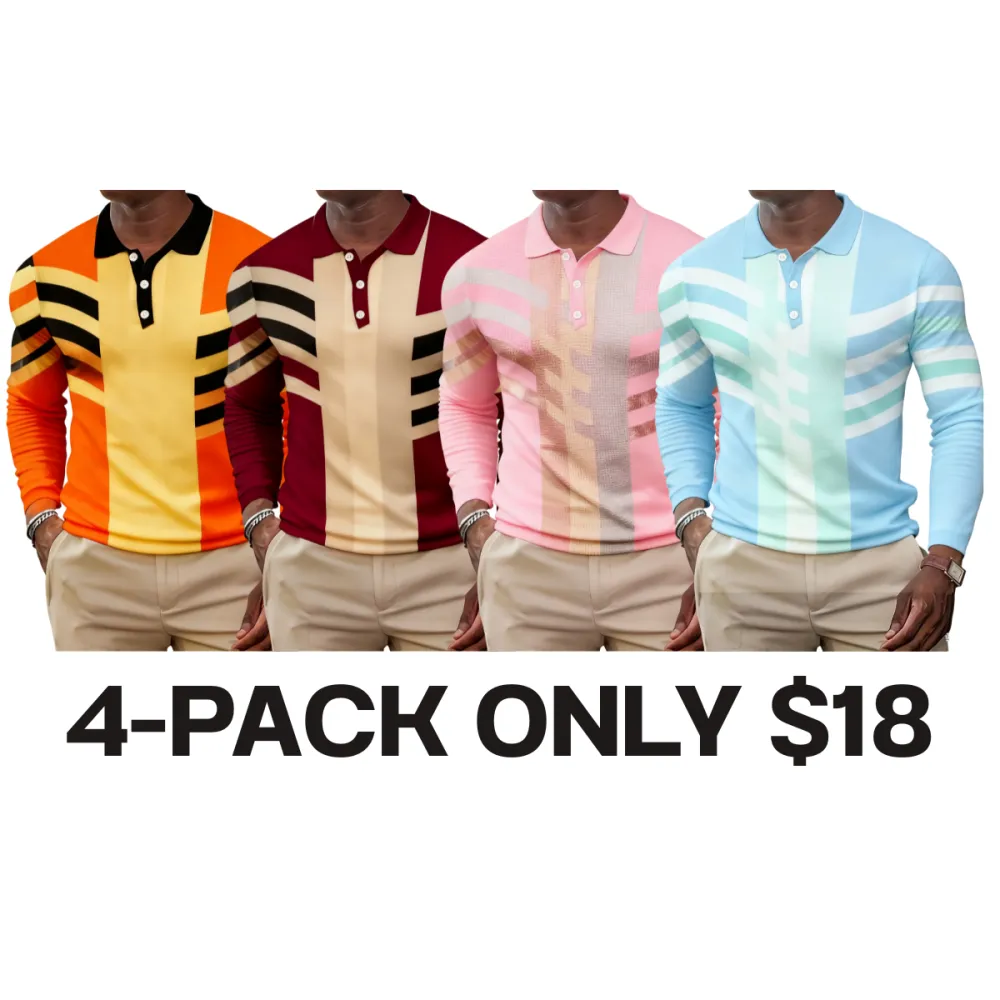 Men's fashionable casual sports Polo shirt