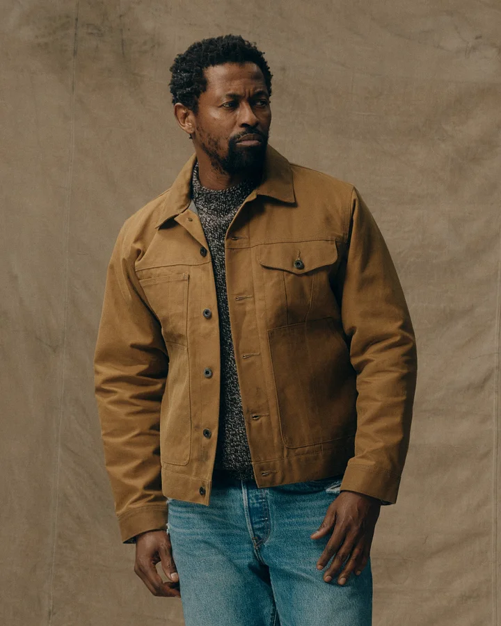 Tin Cloth Short Lined Cruiser Jacket - Mackinaw Wool Anorak - Tin Cloth Short Lined Cruiser Jacket
