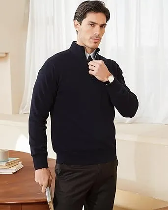 🔥Last Day 95% OFF🔥Men's Quarter Zip Knit Sweater