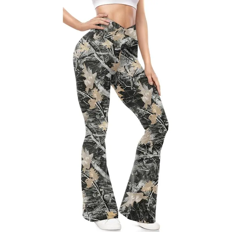 🔥Last Day 95% OFF🔥Women's Crossover High-Waist Wide Leg Yoga Pants
