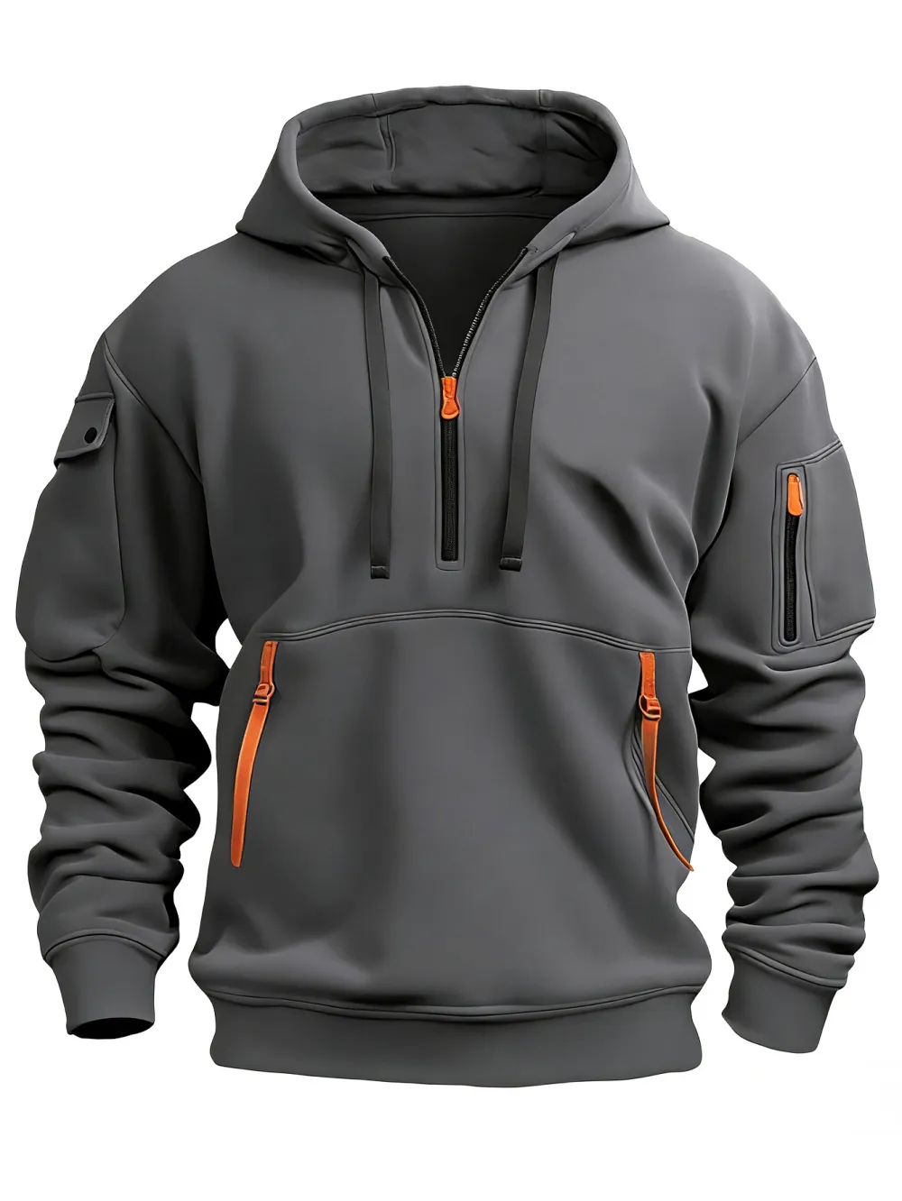 🔥Clearance sale!Men's autumn&winter hooded fashion sweatshirt with multiple pockets,